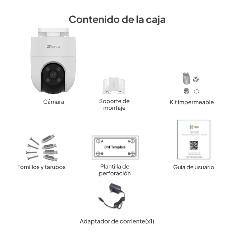 CAMARA IP 5MP EZVIZ H8C 4MM PT 360° EXT 4G+WIFI - Imagen 4