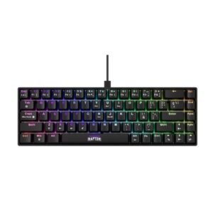 TECLADO GAMER RAPTOR FIRECLAW M68 MECANICO RETROILUMINADO