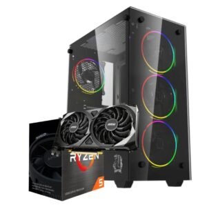 PC GAMER RYZEN 5 3400G RAM 16GB RGB NVME 512GB 500W 80+BRONZE RTX 3050 6GB