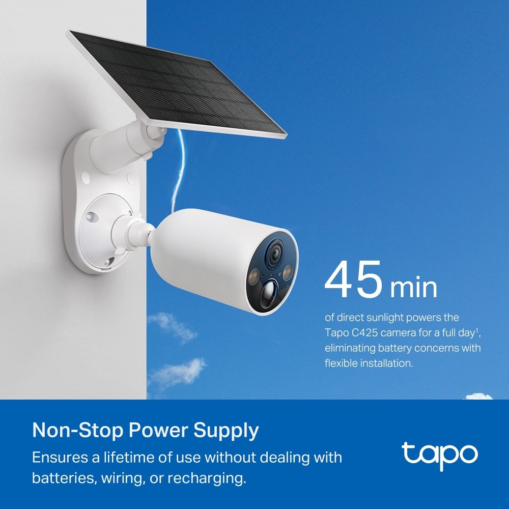 CAMARA IP TP-LINK TAPO C425 KIT BATE+SOLAR - Imagen 5