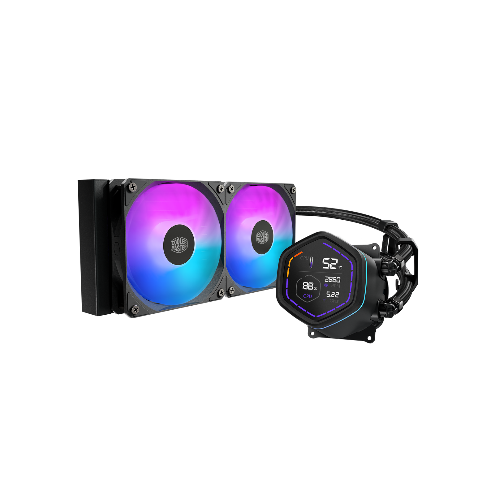 WATER COOLER COOLER MASTER MASTERLIQUID CORE NEX DIGITAL 240 ARGB BLACK