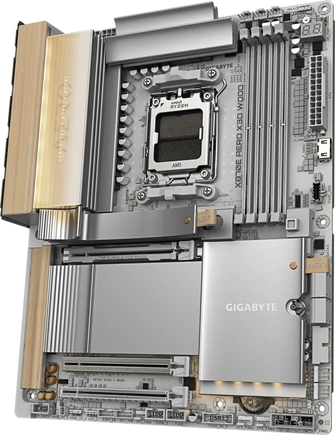 MOTHERBOARD GIGABYTE X870E AERO X3D AM5 DDR5 - Imagen 4
