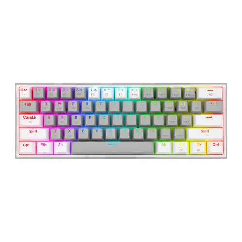 TECLADO MECANICO FIZZ PRO K616 INALÁMBRICO GRIS - Imagen 2